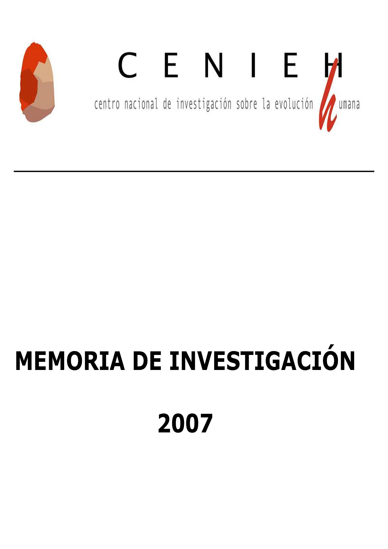 Portada de Memoria 2007