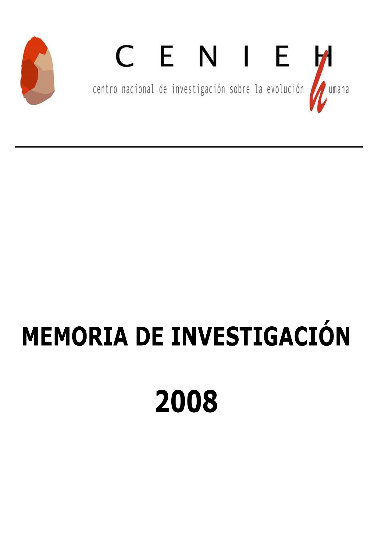 Portada de Memoria 2008
