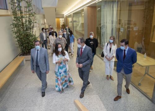 Visita del Pedro Duque al CENIEH. CENIEH/Susana Santamaría