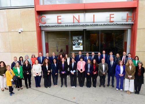 Asistentes a la reunión ddel CPCTI en el CENIEH/MICIU