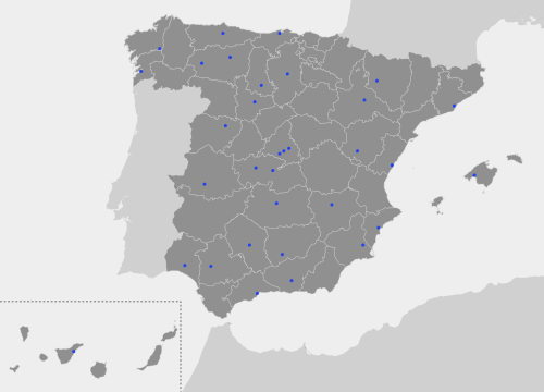 Mapa de la recogida dd dientes en España/Martínez de Pinillos