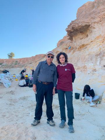 Mohamed Sahnouni and Pilar Fernández