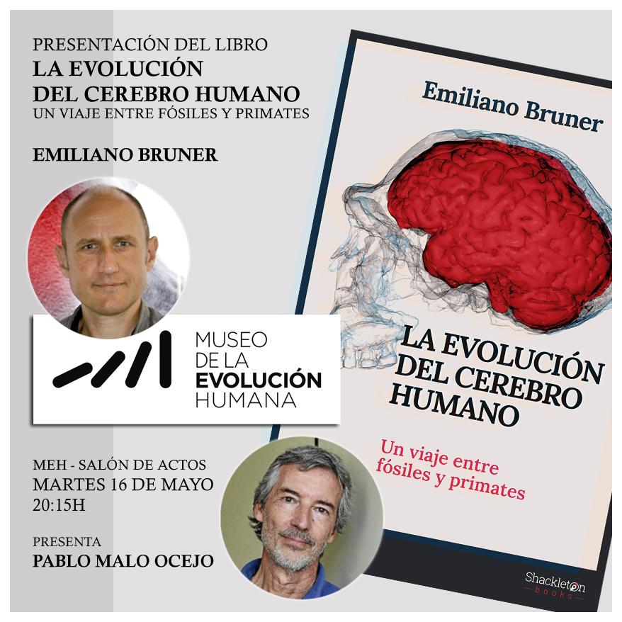 Cartel presentación libro de Emiliano Bruner