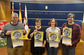 Mario Modesto, Davinia Moreno, Mercedes Trébol e Ignacio Gutiérrez presentado las jornadas/Comunicación DPZ