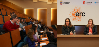 María Martinón Torres y Verónica Calderón en la sesión ERC / UBU