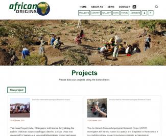 African Origins, an online portal on archaeo-palaeontological research in Africa